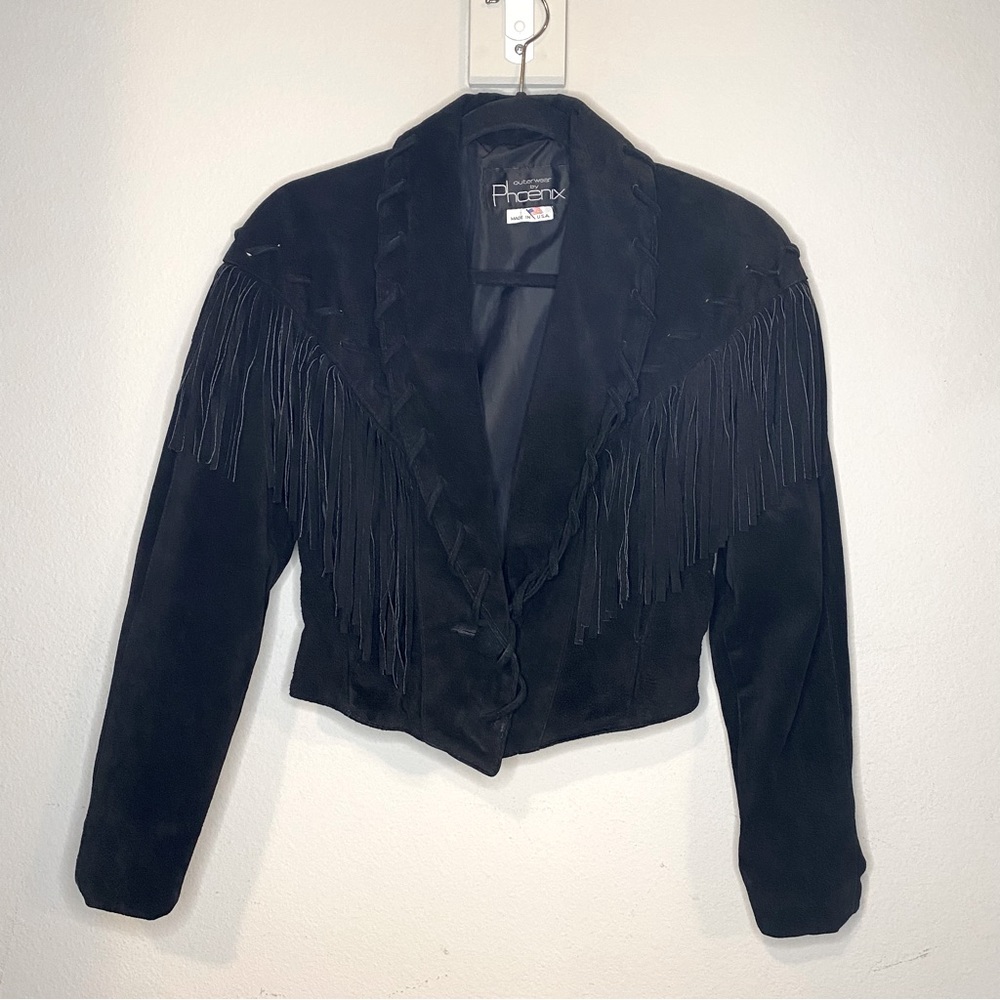 Vintage Phoenix Suede Jacket from 80s-90s made in USA